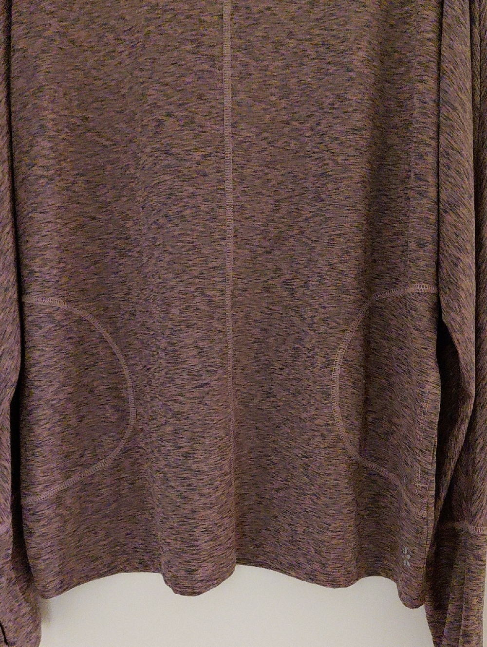 NWOT Nine West Active, Heather Mauve Long-Sleeve Crewneck Top Size 1X - Picture 3 of 6